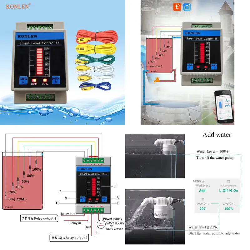 Water Alarm Sensor - Sensor de Nível de Água KONLEN