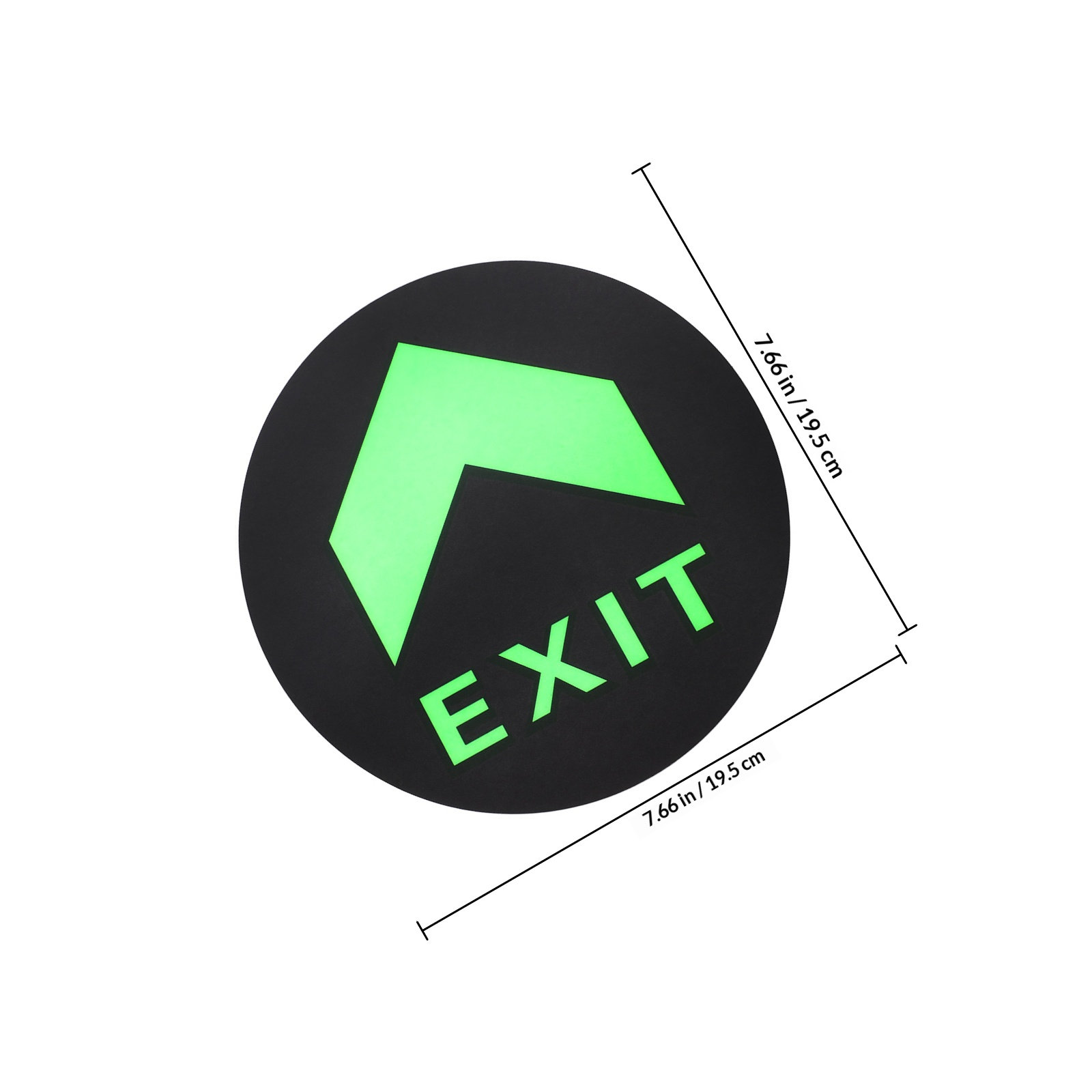 5 Adesivos de Chão Luminosos N - Emergency Exit Sign avaliação e preço