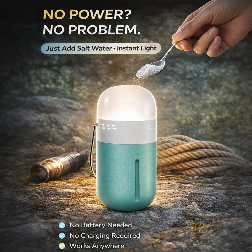 Lâmpada Salina Portátil Compac - Power Outage Light avaliação e preço
