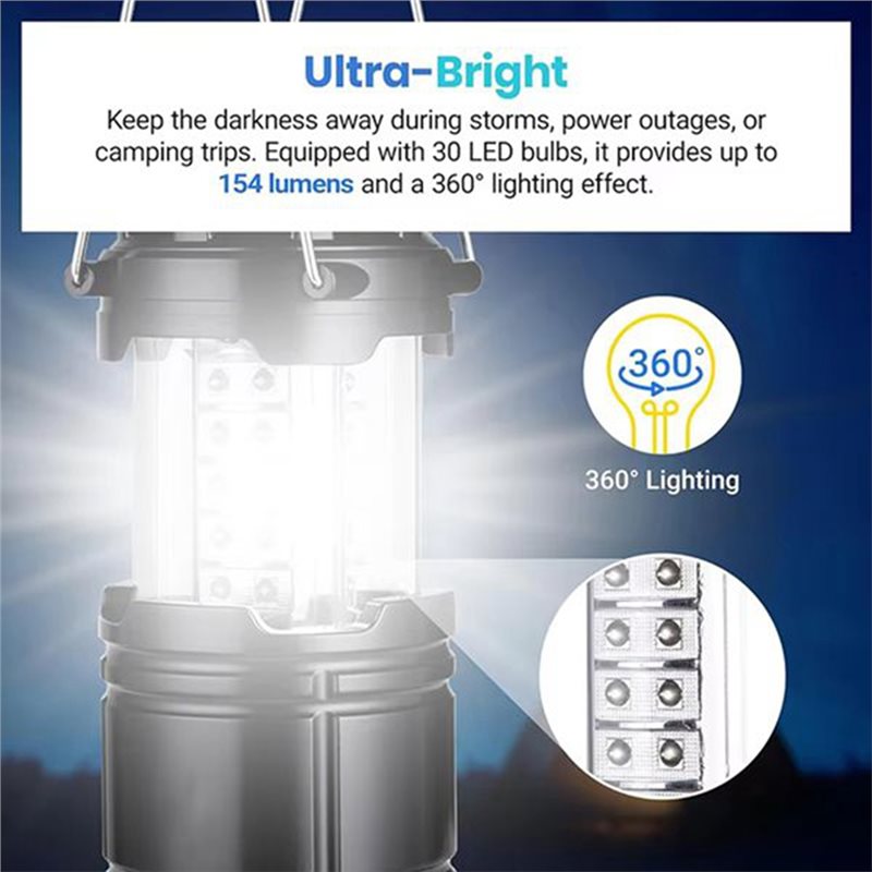 ABAE - Kit de 4 Lanternas Sola - Power Outage Light avaliação e preço